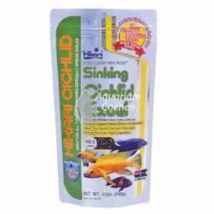 Een Hikari Cichlid Excel Mini 100 g Zinkend.