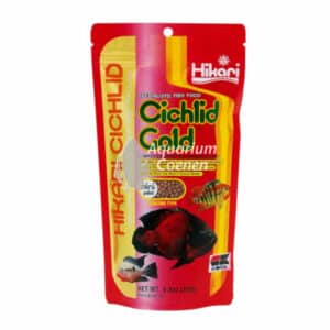Een Hikari Cichlid Gold Mini 250 g.